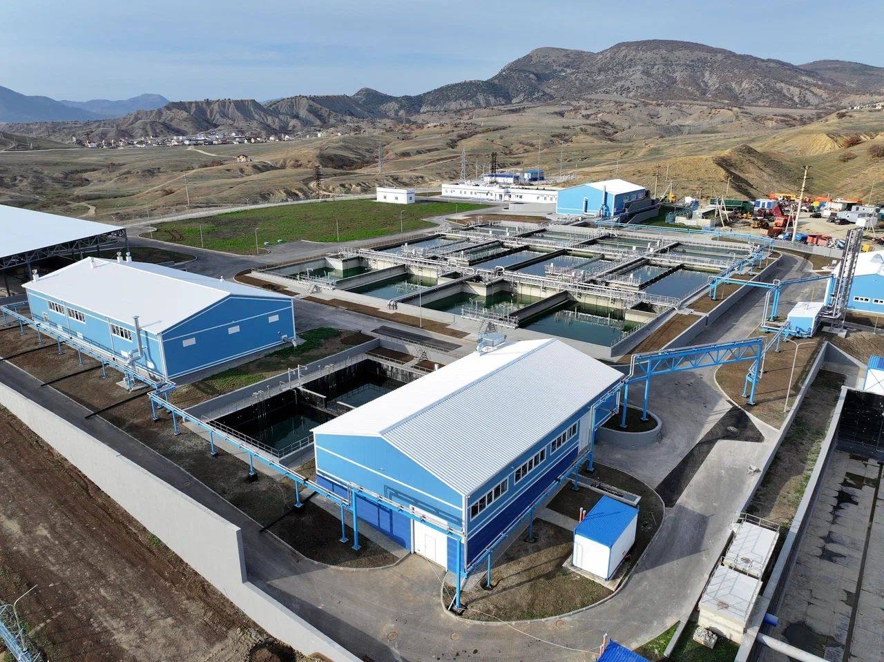 В посёлке Миндальное муниципального образования городской округ Судак Республики Крым завершена реконструкция КОС